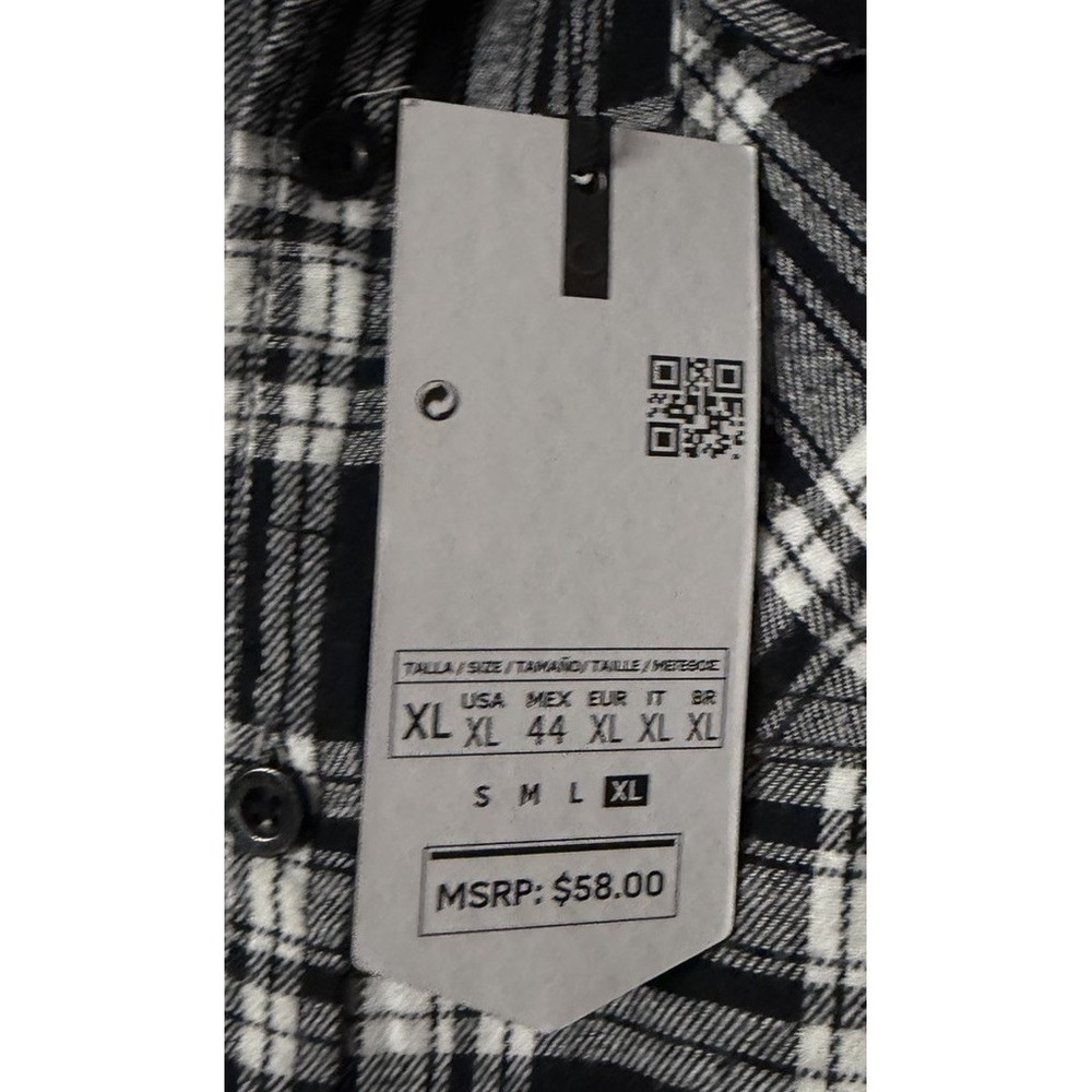 NWT On The Road Great Outdoors Mens Slim Fit Button Flannel Shirt Size XL - Picture 5 of 13